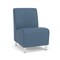 Lesro Siena Lounge Reception Armless Guest Chair, Brushed Steel, MD Titan Upholstery SN1102 - alternate 1